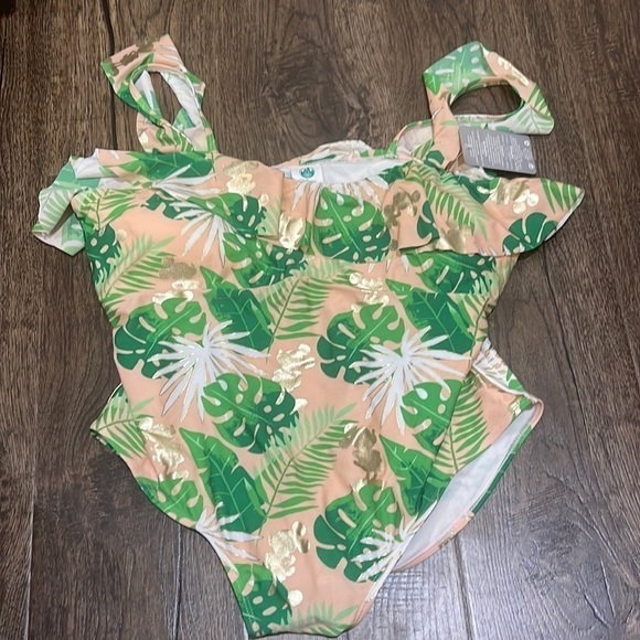 Disney Flutter One-Piece Mickey Swimsuit NWT - Picture 2 of 7